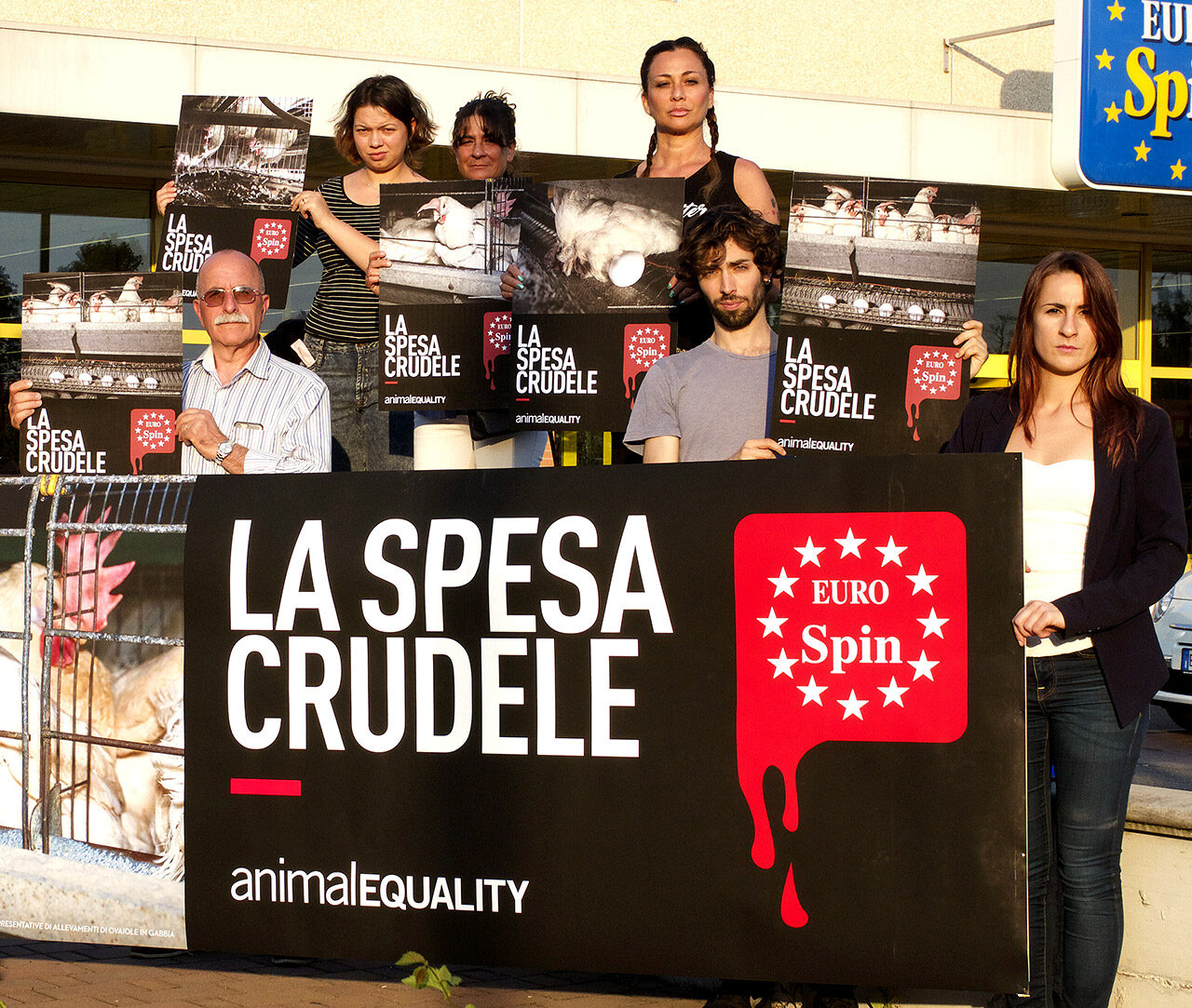 Protest against Eurospin in Italy