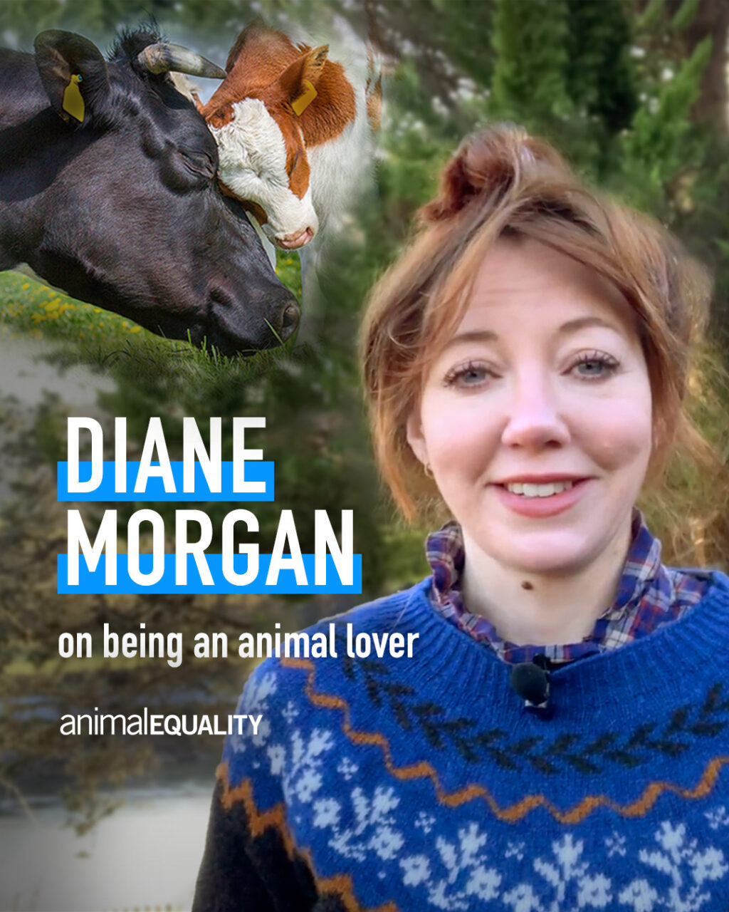 La star di Netflix Diane Morgan ha incoraggiato i suoi fan a firmare la petizione di Animal Equality per punire chi maltratta gli animali