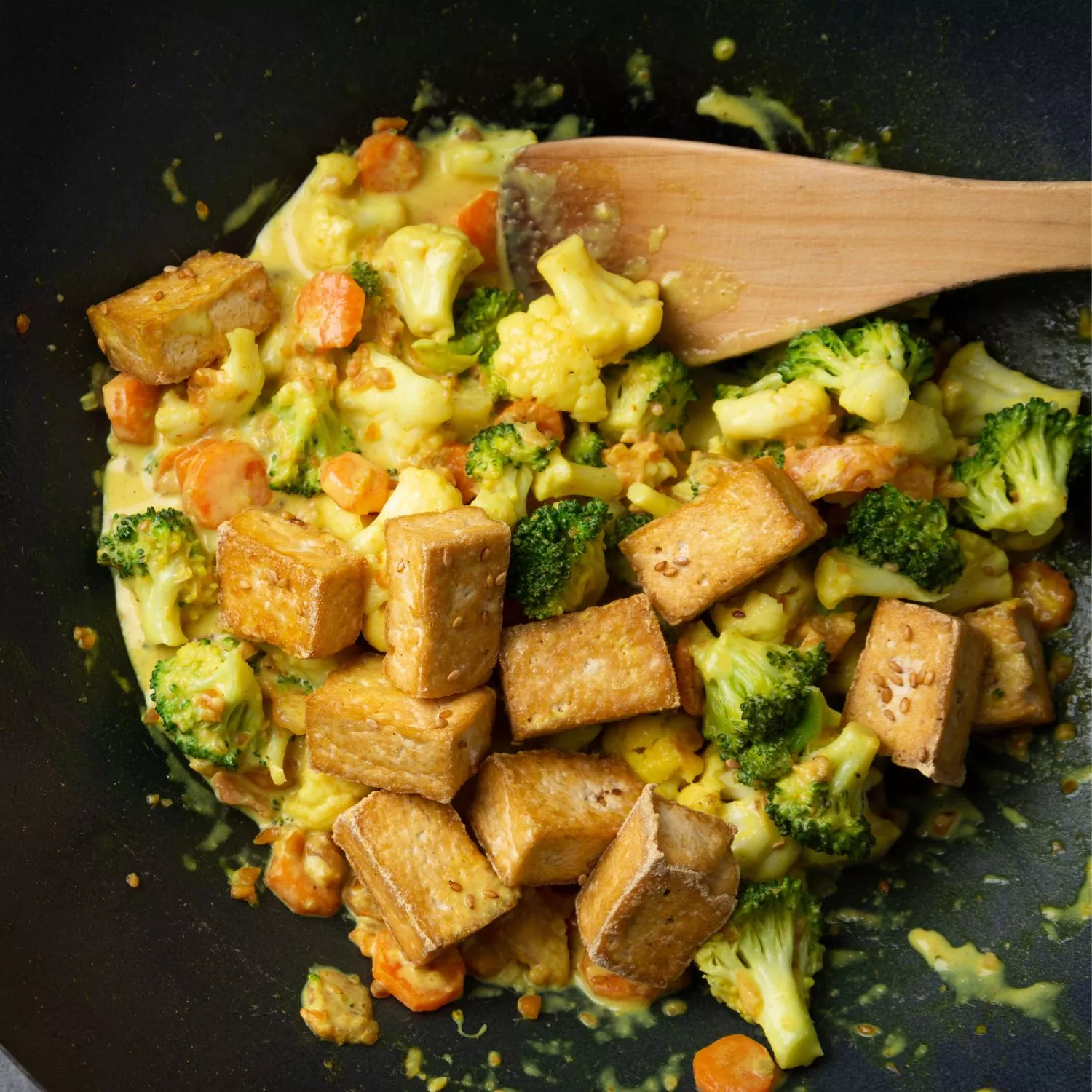 Tofu con verdure