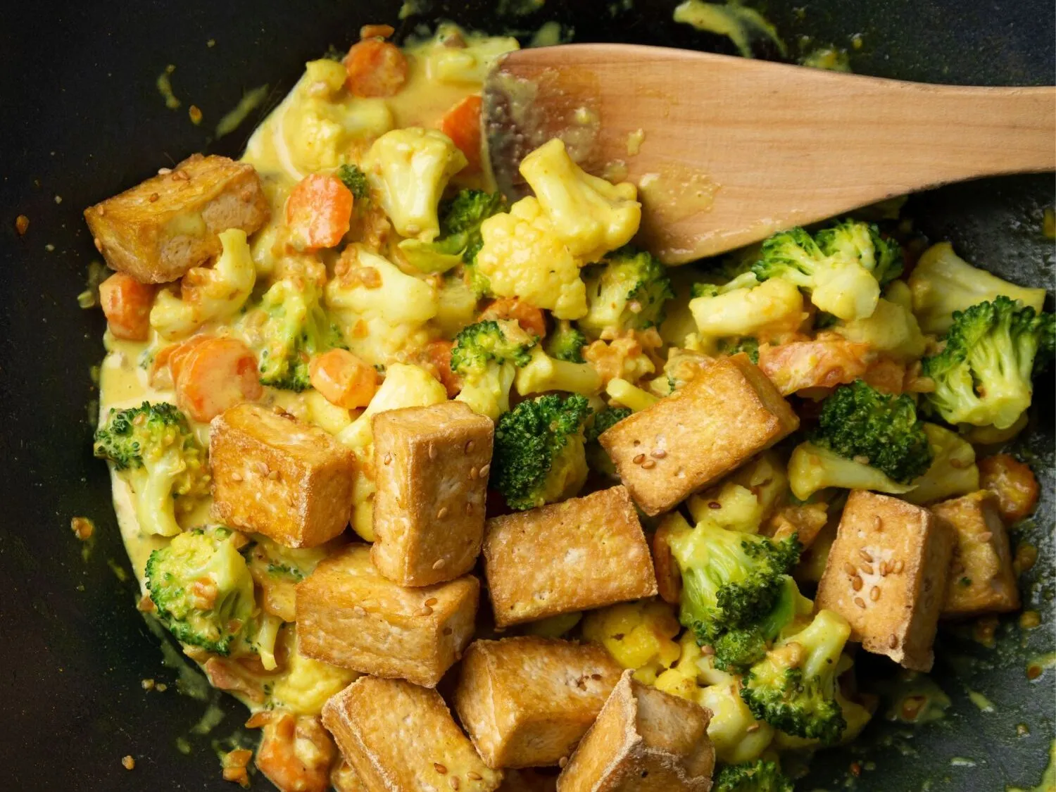 Tofu con verdure